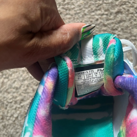 NWOT FILA Women’s Disruptor II Tie Dye Platform Sneakers U.S. Size 8.5 - Picture 11 of 12